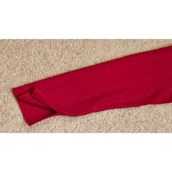 Sofia Jeans Red Knit Long Sleeve Stretchy Maxi Dress Halter Ties 2X NWT - Picture 5 of 10